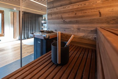 Sauna de Klafs aux détails raffinés