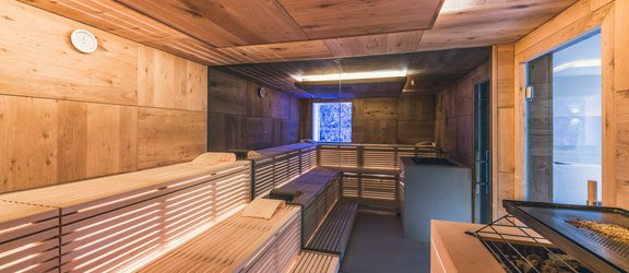 +Schlosshotel Spa Ischgl, sauna chêne
