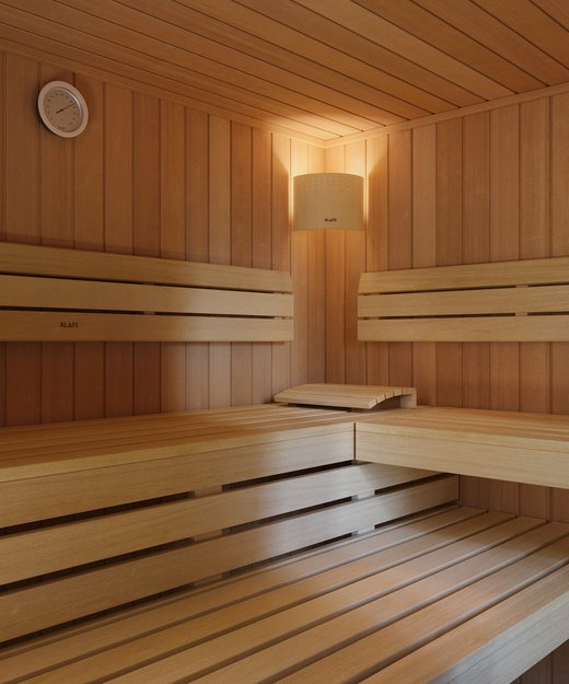Sauna HOME KLAFS, aménagement intérieur