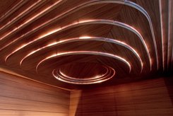 Sauna AURORA de KLAFS / plafond EUKLID