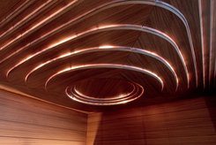 Sauna AURORA de KLAFS / plafond EUKLID