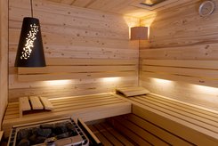 Sauna HOME, aménagement intérieur