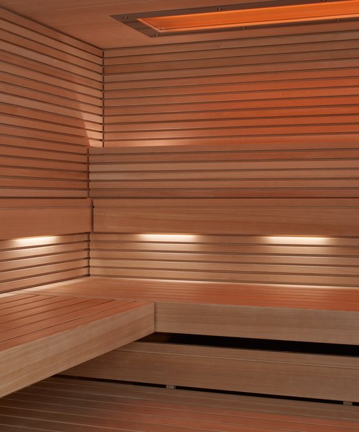 Sauna PURE KLAFS, aménagement intérieur