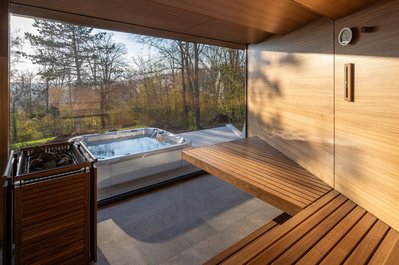 Sauna Profi avec fenêtre panoramique
