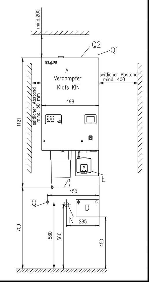 Évaporateur dimensions KIN KLAFS