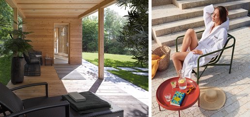 Sauna de jardin moderne