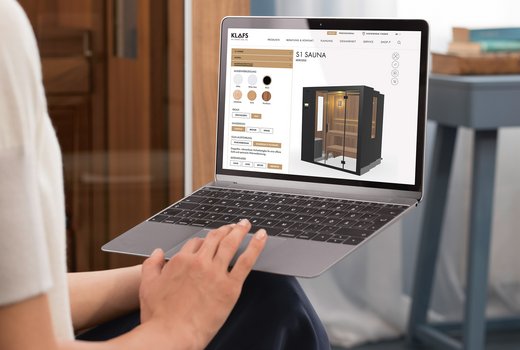 Petit sauna extensible – Configurer le S1 de KLAFS