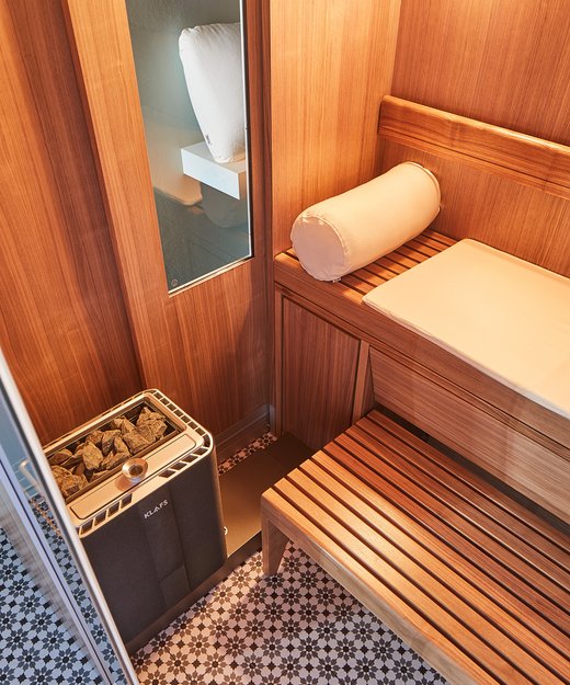 Aménagement intérieur du sauna S1
