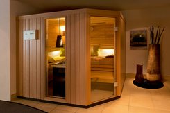 Sauna HOME avec plan à 5 angles